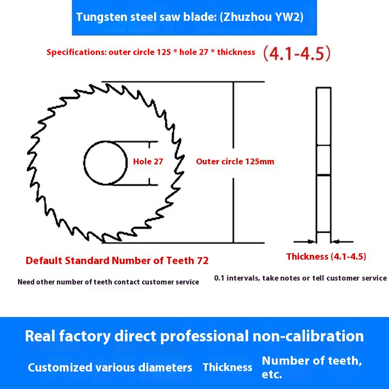 1143-Tungsten steel saw blade milling cutter ebony circular saw blade integral tungsten carbide saw blade outer diameter 20/30/40/60/80/100 Shandong Denso Pricision Tools Co.,Ltd.